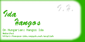 ida hangos business card